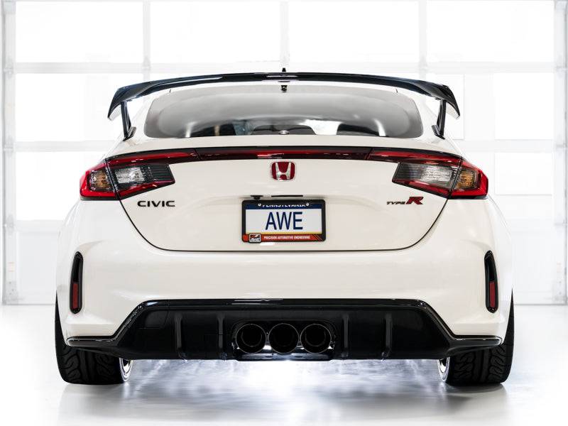AWE Tuning 2023 Honda Civic Type R FL5 Track Edition Exhaust w/ Triple Diamond Black Tips - Striker Modified