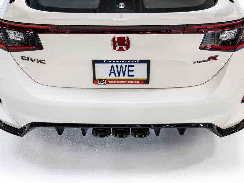 AWE Tuning 2023 Honda Civic Type R FL5 Track Edition Exhaust w/ Triple Diamond Black Tips - Striker Modified
