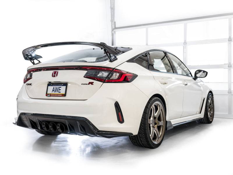 AWE Tuning 2023 Honda Civic Type R FL5 Track Edition Exhaust w/ Triple Diamond Black Tips - Striker Modified