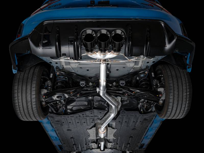 AWE Tuning 2023 Honda Civic Type R FL5 Track Edition Exhaust w/ Triple Diamond Black Tips - Striker Modified