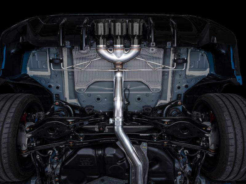 AWE Tuning 2023 Honda Civic Type R FL5 Track Edition Exhaust w/ Triple Diamond Black Tips - Striker Modified