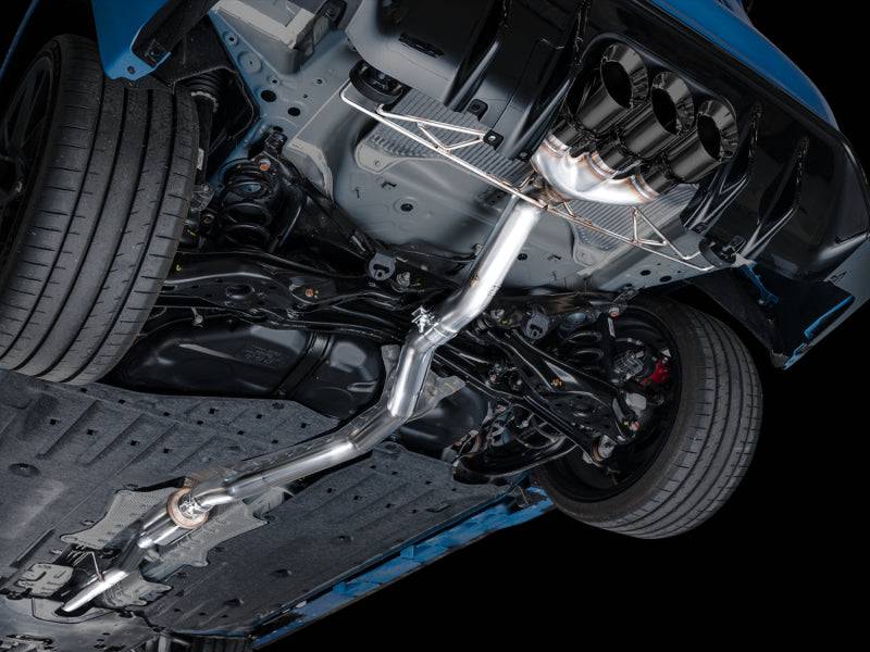 AWE Tuning 2023 Honda Civic Type R FL5 Track Edition Exhaust w/ Triple Diamond Black Tips - Striker Modified