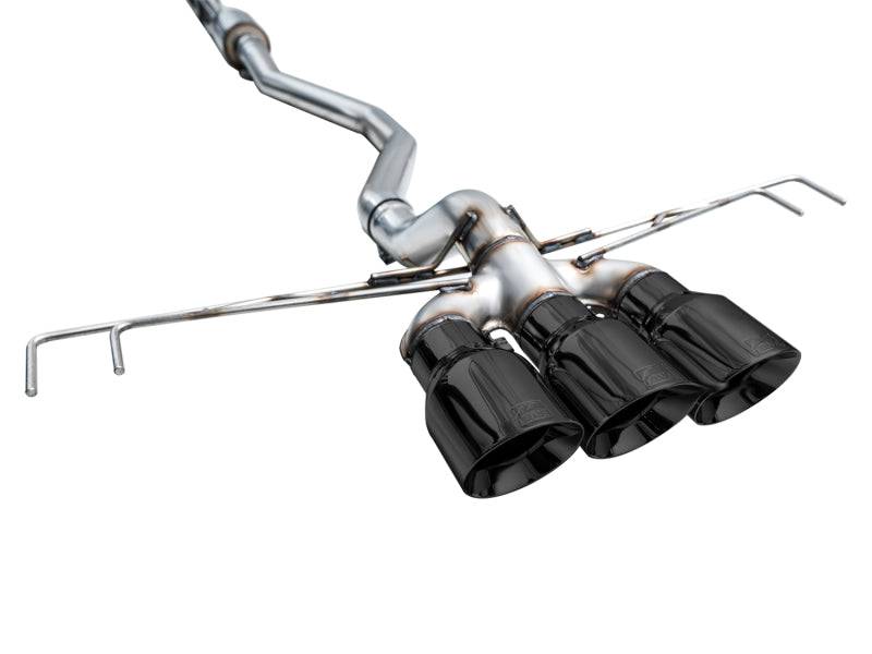 AWE Tuning 2023 Honda Civic Type R FL5 Track Edition Exhaust w/ Triple Diamond Black Tips - Striker Modified