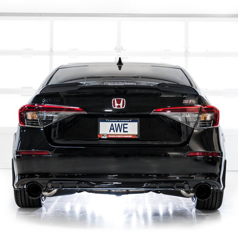 AWE Tuning 22+ Honda Civic Si/Acura Integra Touring Edition Catback Exhaust - Dual Diamond Black Tip - Striker Modified