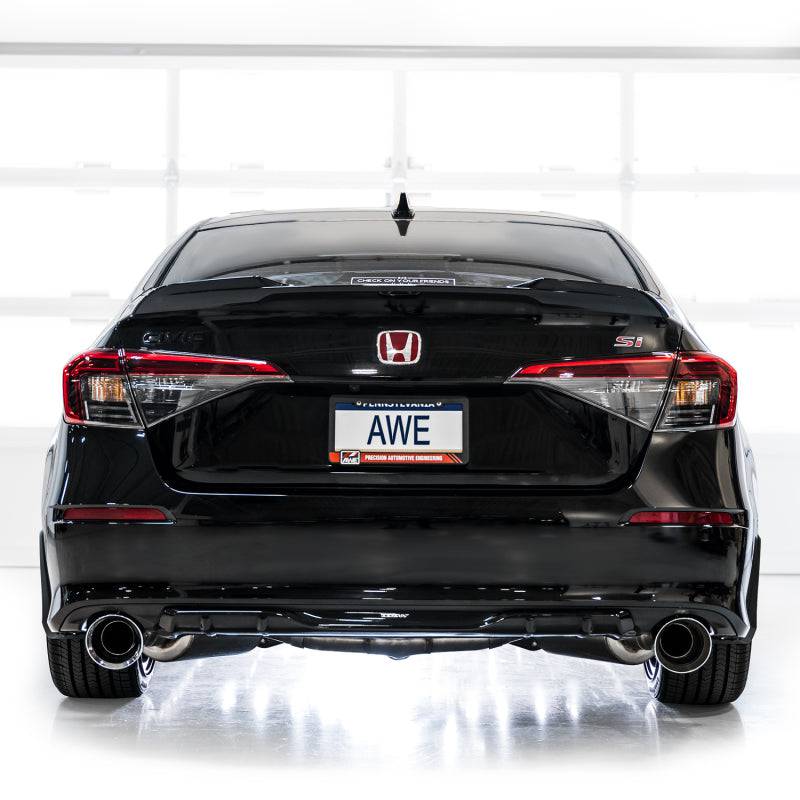 AWE Tuning 22+ Honda Civic Si/Acura Integra Track Edition Catback Exhaust - Dual Chrome Silver Tips - Striker Modified