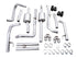 AWE Tuning 4th Gen GM 1500 6.2L 0FG Catback Split Rear Exit (w/ Bumper Cutouts) - Quad Diamond Tips - Striker Modified