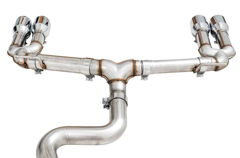 AWE Tuning Audi 8V S3 Track Edition Exhaust w/Chrome Silver Tips 102mm - Striker Modified