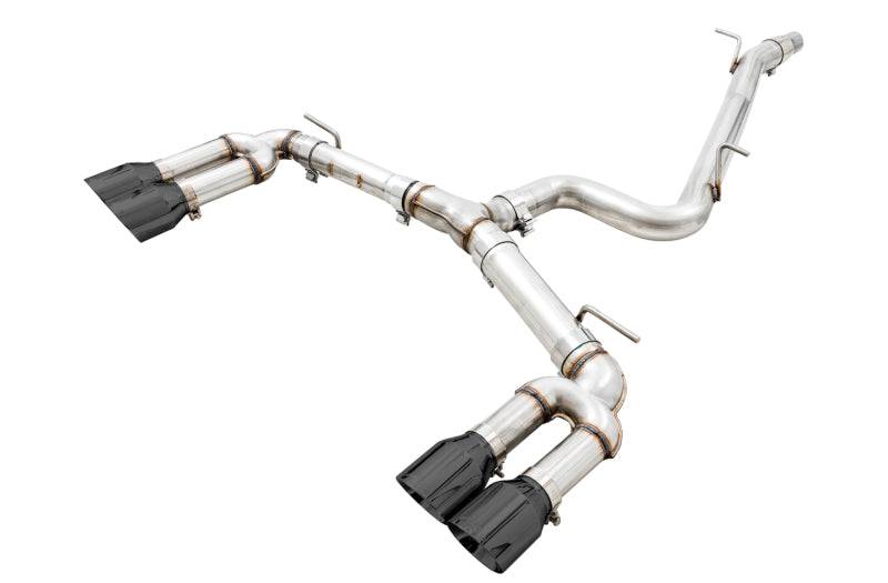 AWE Tuning Audi 8V S3 Track Edition Exhaust w/Diamond Black Tips 102mm - Striker Modified