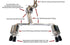 AWE Tuning Audi B8.5 S4 3.0T Touring Edition Exhaust System - Diamond Black Tips (102mm) - Striker Modified