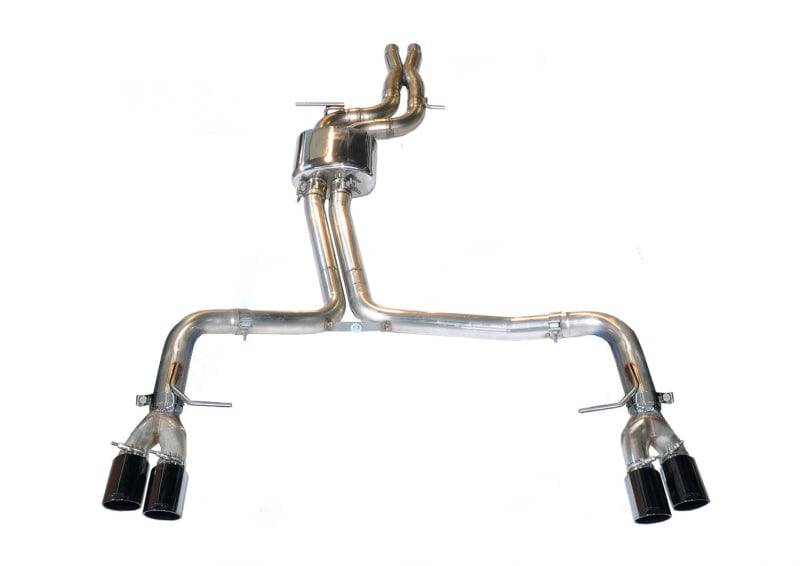 AWE Tuning Audi B8.5 S4 3.0T Track Edition Exhaust - Diamond Black Tips (102mm) - Striker Modified