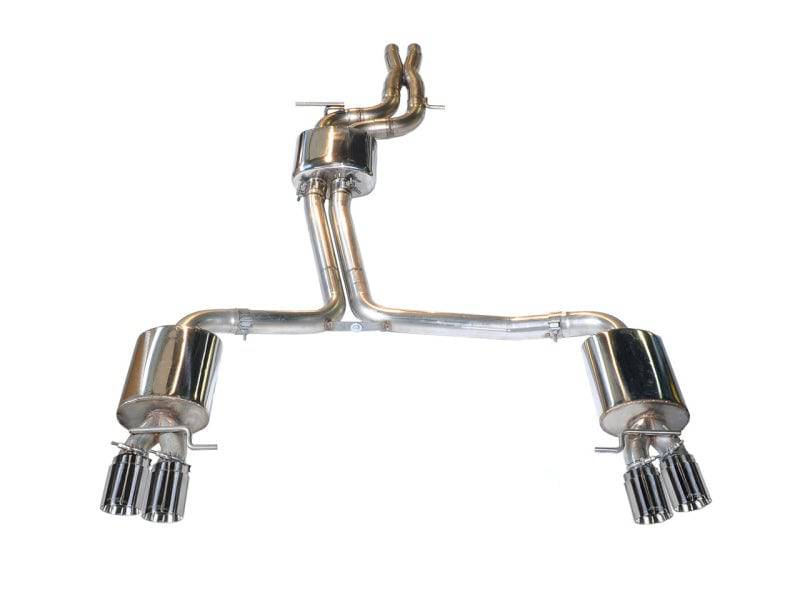 AWE Tuning Audi B8.5 S5 3.0T Touring Edition Exhaust System - Polished Silver Tips (102mm) - Striker Modified