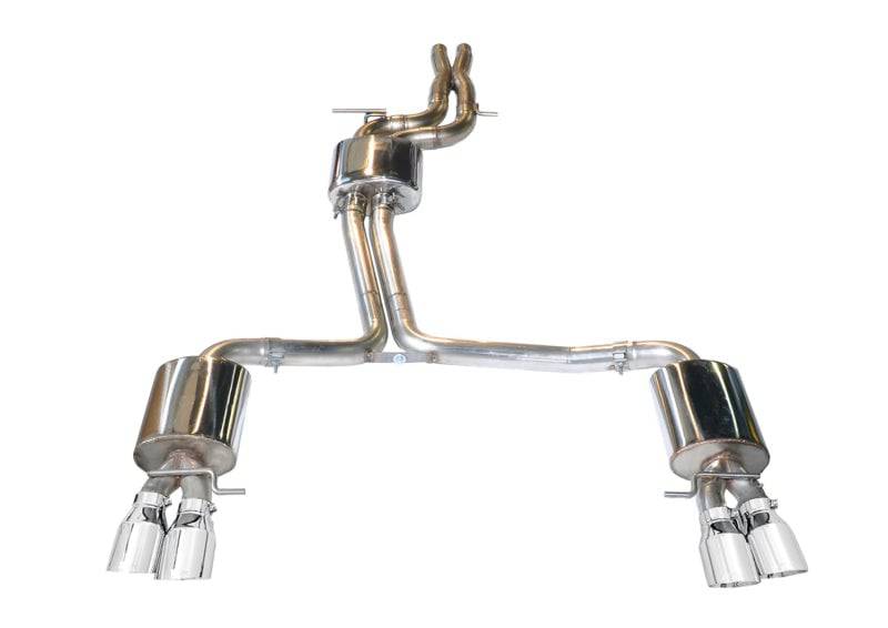 AWE Tuning Audi B8.5 S5 3.0T Touring Edition Exhaust System - Polished Silver Tips (90mm) - Striker Modified