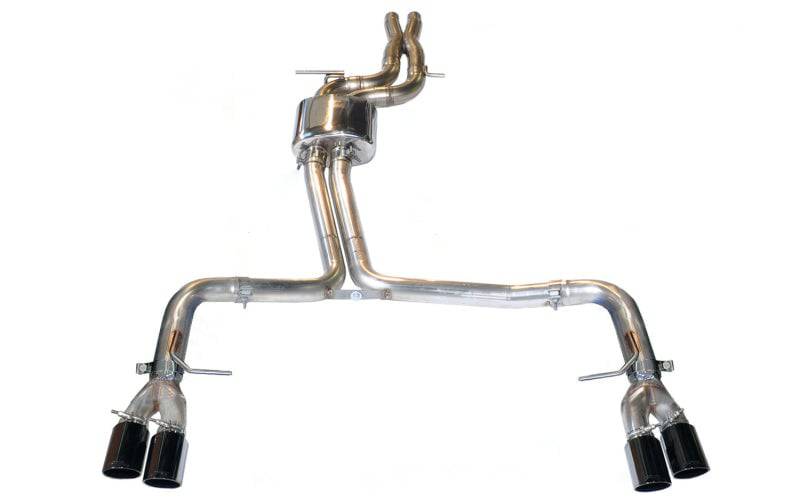 AWE Tuning Audi B8.5 S5 3.0T Track Edition Exhaust - Diamond Black Tips (102mm) - Striker Modified