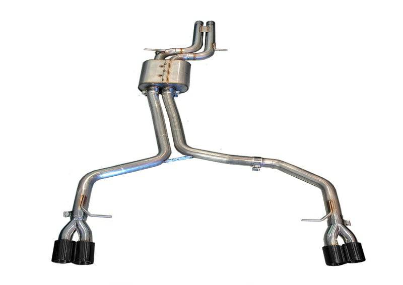 AWE Tuning Audi B8 S5 4.2L Track Edition Exhaust System - Diamond Black Tips - Striker Modified