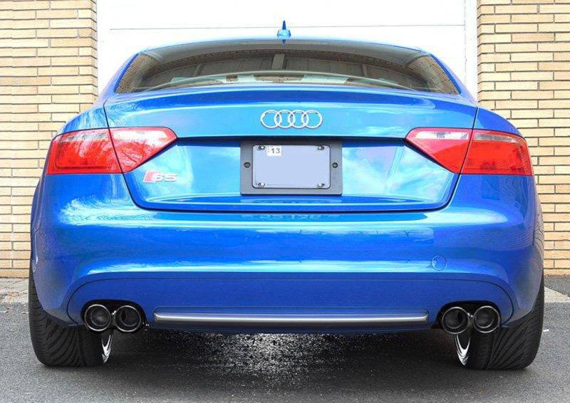 AWE Tuning Audi B8 S5 4.2L Track Edition Exhaust System - Polished Silver Tips - Striker Modified