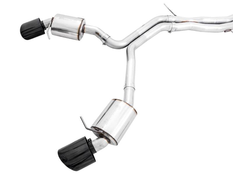 AWE Tuning Audi B9.5 RS5 Sportback Non-Resonated Touring Edition Exhaust - RS-Style Diamond Blk Tips - Striker Modified