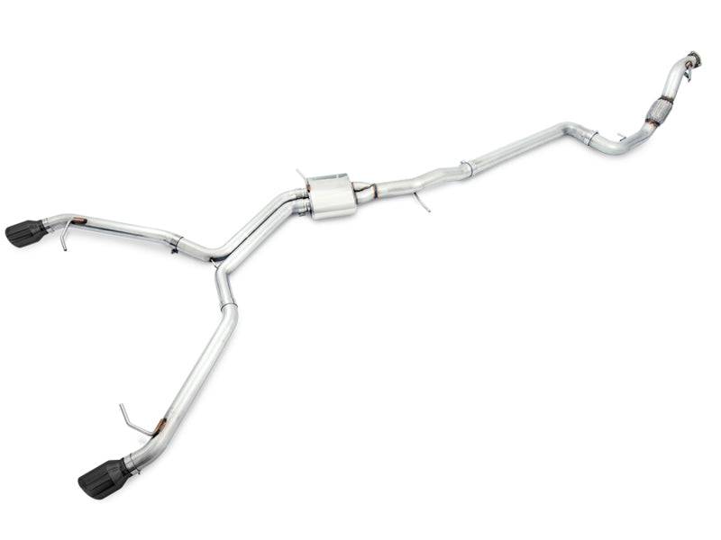 AWE Tuning Audi B9 A5 Track Edition Exhaust Dual Outlet - Diamond Black Tips (Includes DP) - Striker Modified