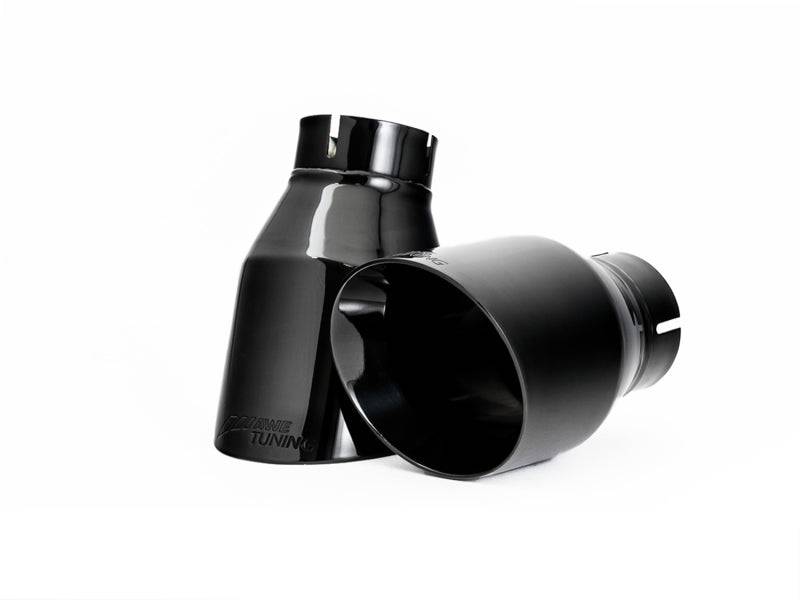 AWE Tuning Audi B9 A5 Track Edition Exhaust Dual Outlet - Diamond Black Tips (Includes DP) - Striker Modified