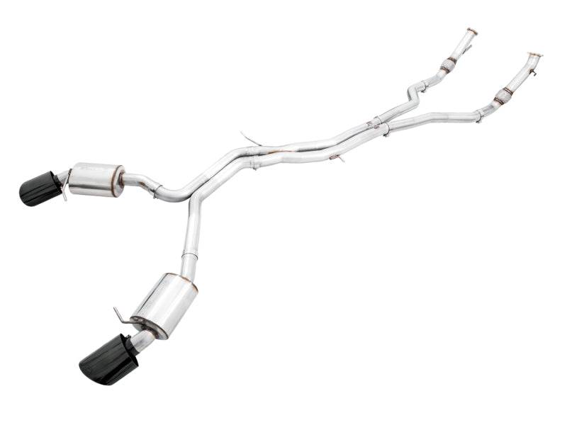 AWE Tuning Audi B9 RS5 Touring Edition Exhaust - w/ Diamond Black RS Tips - Striker Modified