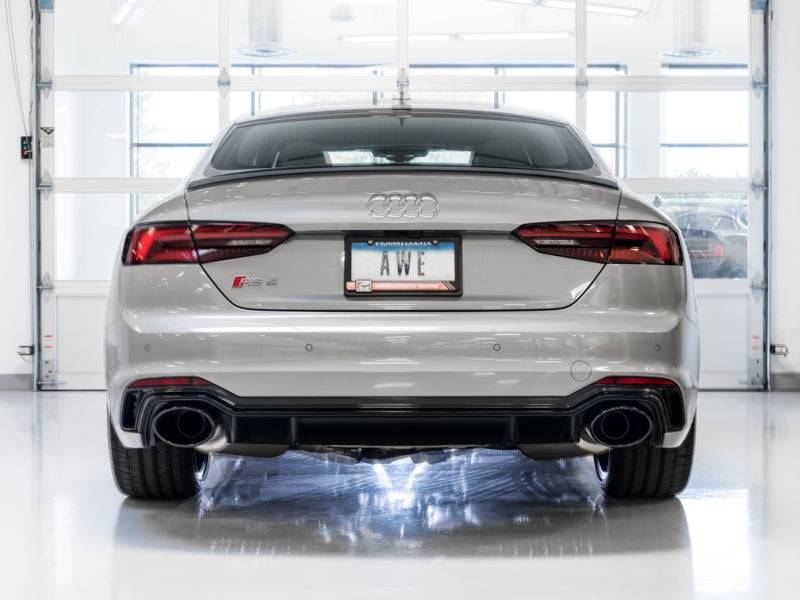 AWE Tuning Audi B9 RS5 Touring Edition Exhaust - w/ Diamond Black RS Tips - Striker Modified