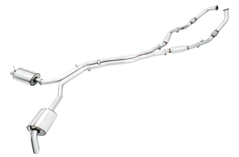 AWE Tuning Audi B9 SQ5 Resonated Touring Edition Cat-Back Exhaust - No Tips (Turn Downs) - Striker Modified