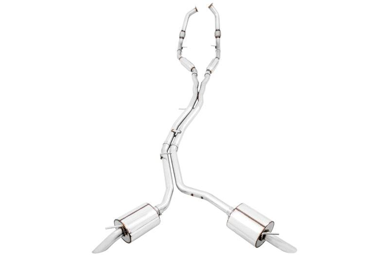 AWE Tuning Audi B9 SQ5 Resonated Touring Edition Cat-Back Exhaust - No Tips (Turn Downs) - Striker Modified