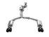 AWE Tuning Audi C7.5 A6 3.0T Touring Edition Exhaust - Quad Outlet Diamond Black Tips - Striker Modified