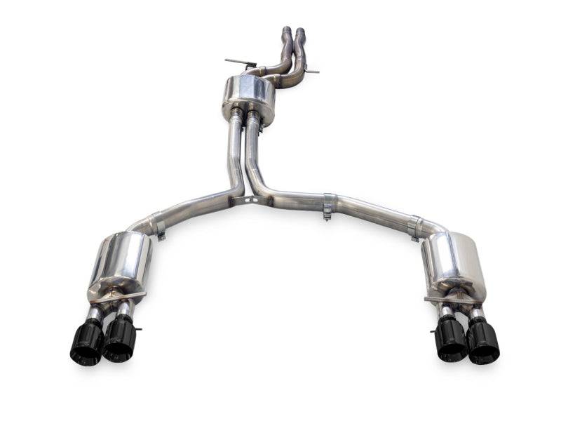 AWE Tuning Audi C7.5 A7 3.0T Touring Edition Exhaust - Quad Outlet Diamond Black Tips - Striker Modified