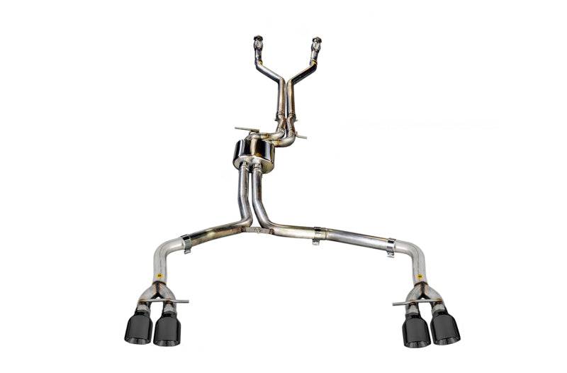 AWE Tuning Audi C7 / C7.5 S7 4.0T Track Edition Exhaust - Diamond Black Tips - Striker Modified