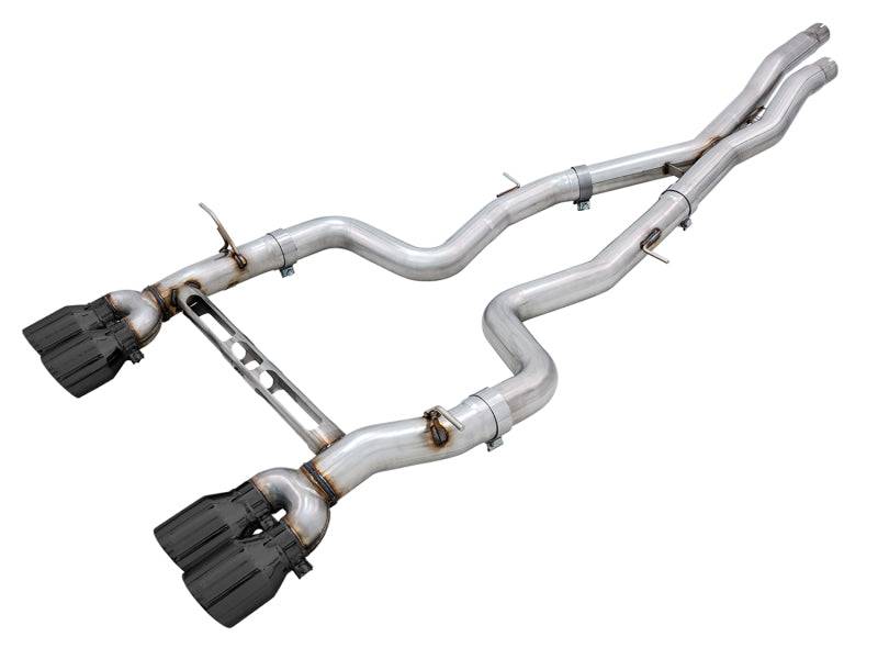 AWE Tuning BMW F8X M3/M4 Track Edition Catback Exhaust - Diamond Black Tips - Striker Modified