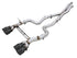 AWE Tuning BMW F8X M3/M4 Track Edition Catback Exhaust - Diamond Black Tips - Striker Modified