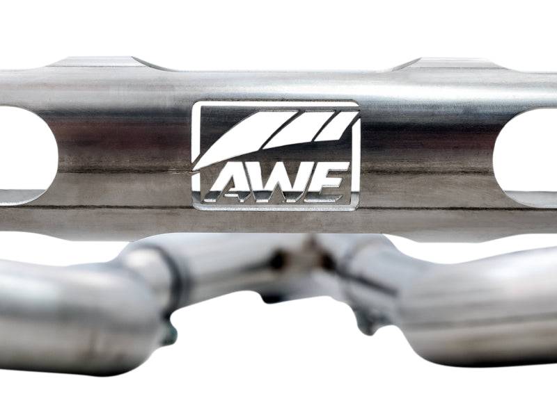 AWE Tuning BMW F8X M3/M4 Track Edition Catback Exhaust - Diamond Black Tips - Striker Modified