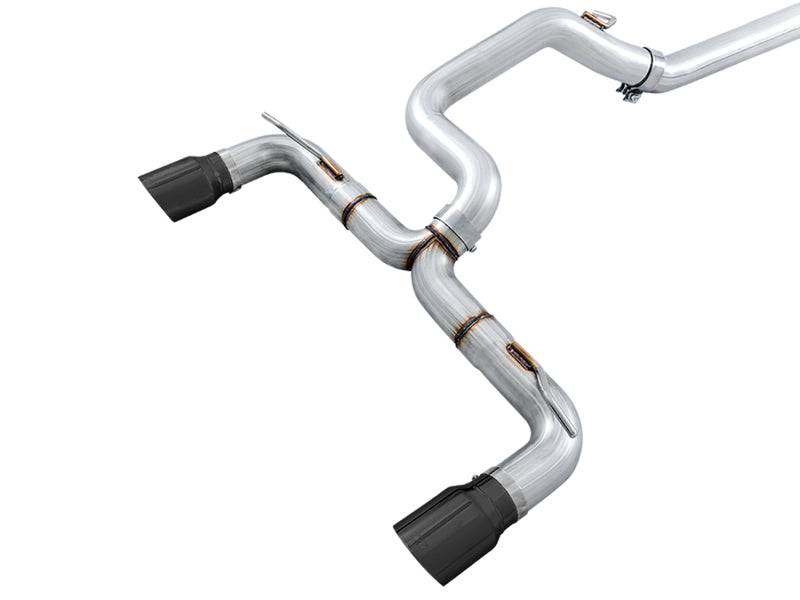 AWE Tuning Ford Focus RS Track Edition Cat-back Exhaust - Diamond Black Tips - Striker Modified