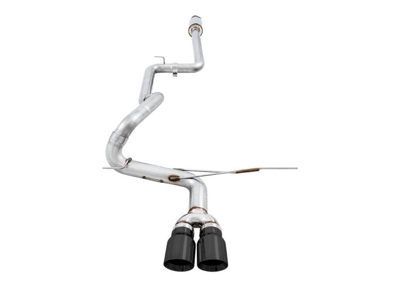AWE Tuning Ford Focus ST Track Edition Cat-back Exhaust - Diamond BlackTips - Striker Modified