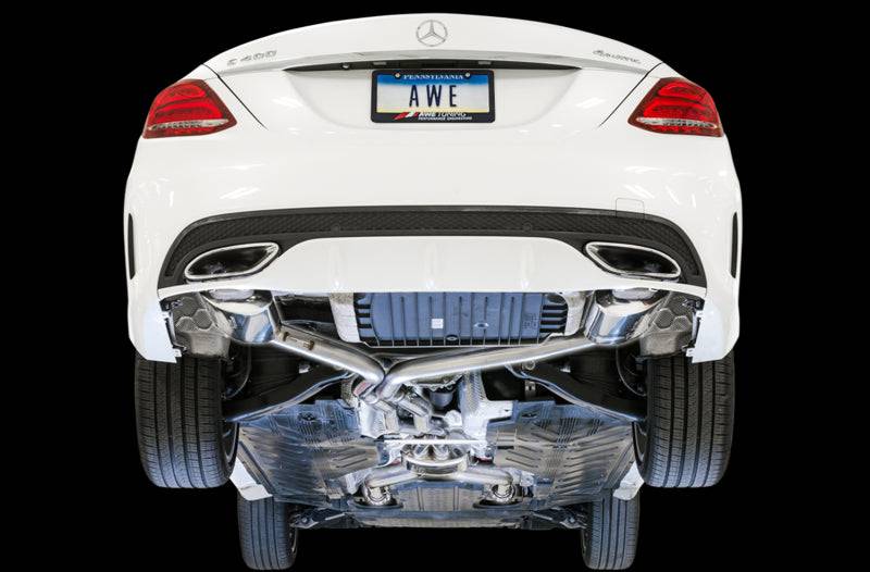 AWE Tuning Mercedes-Benz W205 C450 AMG / C400 Touring Edition Exhaust - Striker Modified