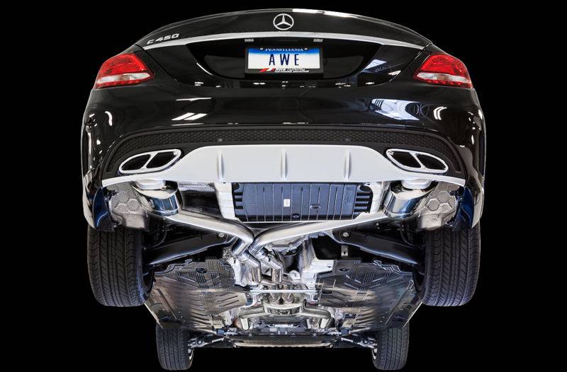 AWE Tuning Mercedes-Benz W205 C450 AMG / C400 Touring Edition Exhaust - Striker Modified