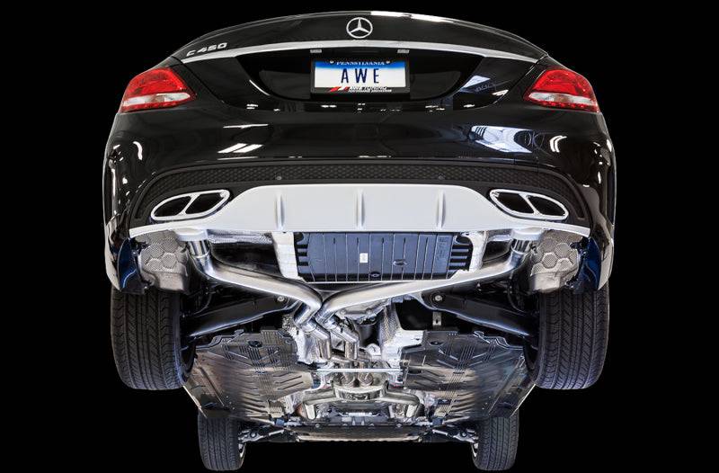 AWE Tuning Mercedes-Benz W205 C450 AMG / C400 Track Edition Exhaust - Striker Modified