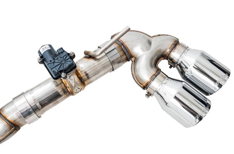 AWE Tuning Mk7 Golf R SwitchPath Exhaust w/Chrome Silver Tips 102mm - Striker Modified