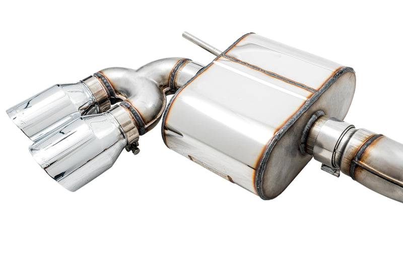 AWE Tuning Mk7 Golf R SwitchPath Exhaust w/Chrome Silver Tips 102mm - Striker Modified