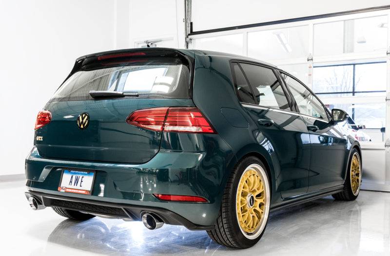 AWE Tuning Volkswagen GTI MK7.5 2.0T Touring Edition Exhaust w/Chrome Silver Tips 102mm - Striker Modified