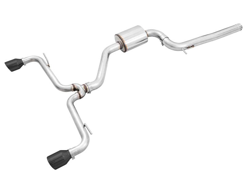 AWE Tuning Volkswagen GTI MK7.5 2.0T Track Edition Exhaust w/Diamond Black Tips 102mm - Striker Modified