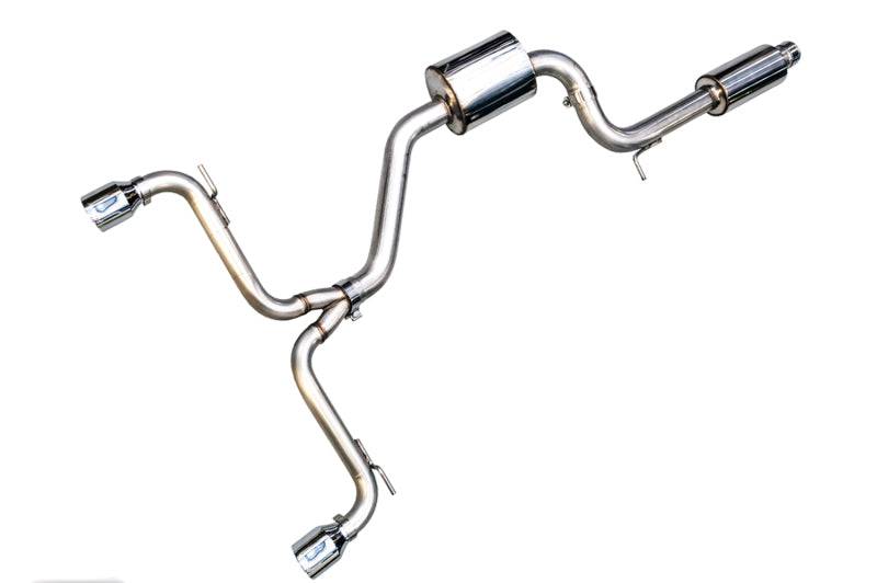 AWE Tuning VW MK7 GTI Touring Edition Exhaust - Chrome Silver Tips - Striker Modified