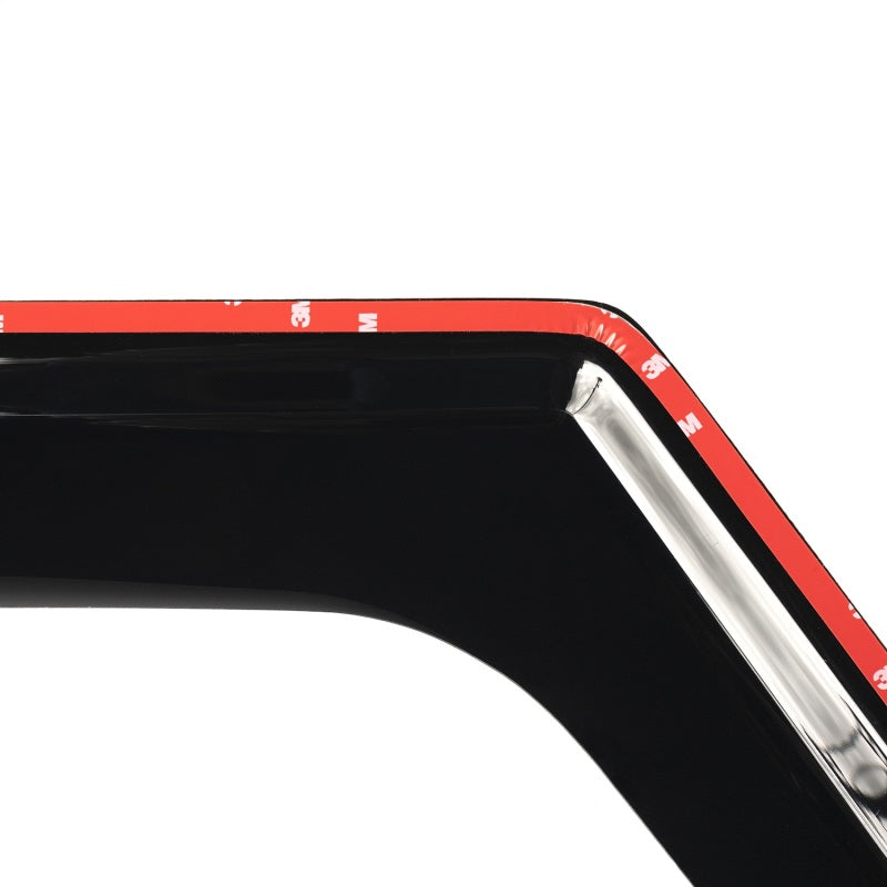 Rugged Ridge Window Visors Matte Black 18-19 2-Door Jeep Wrangler - Striker Modified