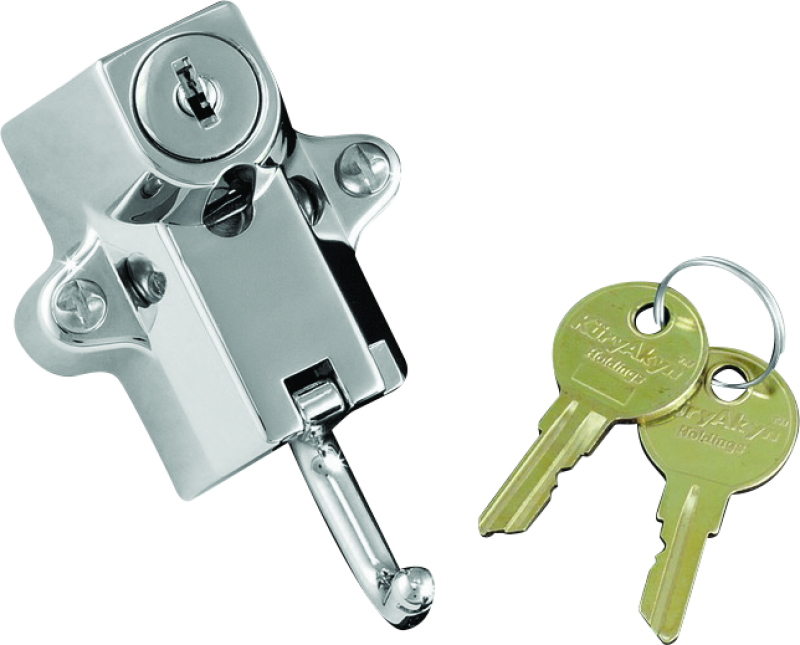 Kuryakyn Universal Helmet Lock 7/8in-1-1/4in Mount Chrome - Striker Modified
