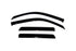 AVS 02-09 Chevy Trailblazer Ventvisor Outside Mount Window Deflectors 4pc - Smoke - Striker Modified