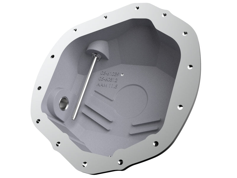 aFe 2020 Chevrolet Silverado 2500 HD  Rear Differential Cover Black ; Pro Series w/ Machined Fins - Striker Modified