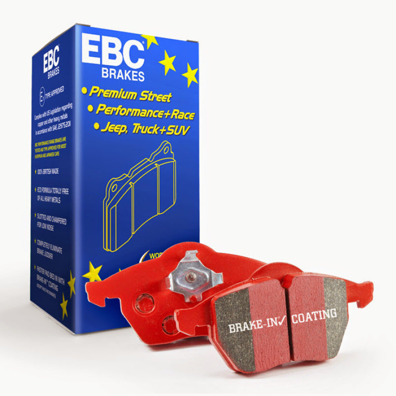 EBC 15+ Ford Mustang 2.3 Turbo Performance Pkg Redstuff Front Brake Pads - Striker Modified