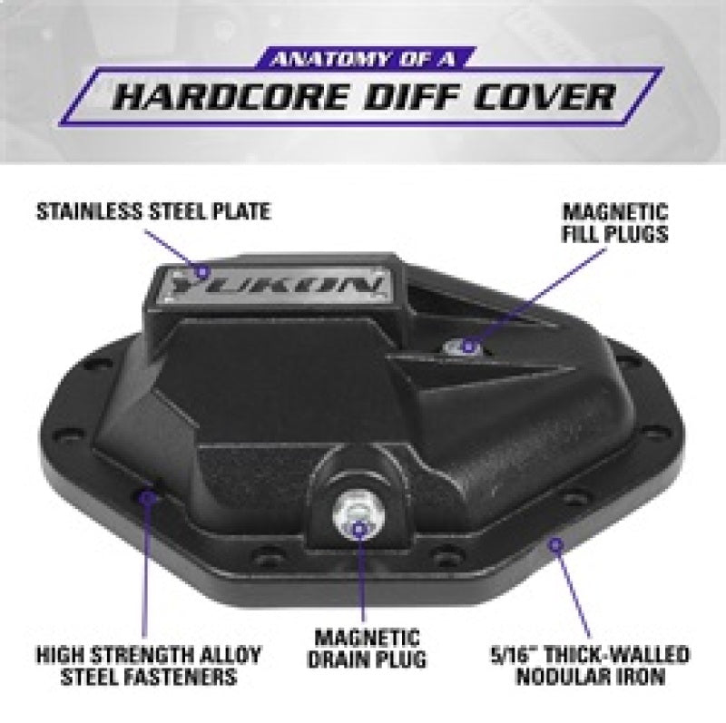 Yukon Gear Hardcore Nodular Iron Cover for Chrysler 9.25in Rear Differential - Striker Modified