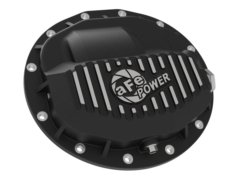 aFe Power Pro Series Rear Differential Cover Black w/ Machined Fins 13-18 RAM Diesel Trucks L6-6.7L - Striker Modified