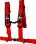 DragonFire Racing Harness- H-Style- 4-point- EZ-Adjust- 3in Buckle- Red - Striker Modified